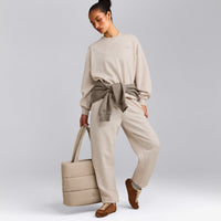 Foundations All Season Crew Neck Sweatshirt | Oat Marl