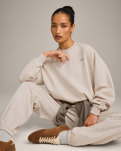 Foundations All Season Crew Neck Sweatshirt | Oat Marl