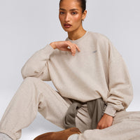 Foundations All Season Crew Neck Sweatshirt | Oat Marl