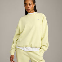 Foundations All Season Crew Neck Sweatshirt | Pastel Yellow