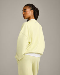Foundations All Season Crew Neck Sweatshirt | Pastel Yellow