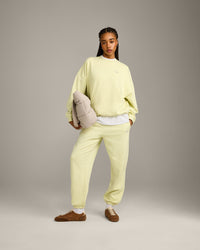 Foundations All Season Crew Neck Sweatshirt | Pastel Yellow