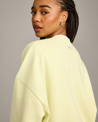 Foundations All Season Crew Neck Sweatshirt | Pastel Yellow