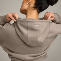 Foundations All Season Cropped Zip Up Hoodie | Minky