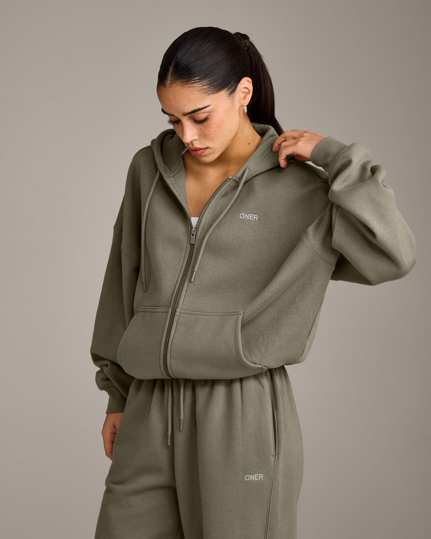 Foundations All Season Zip Up Hoodie | Alpine Green