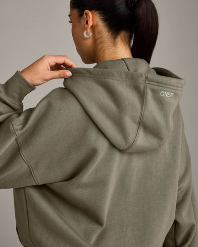 Foundations All Season Zip Up Hoodie | Alpine Green