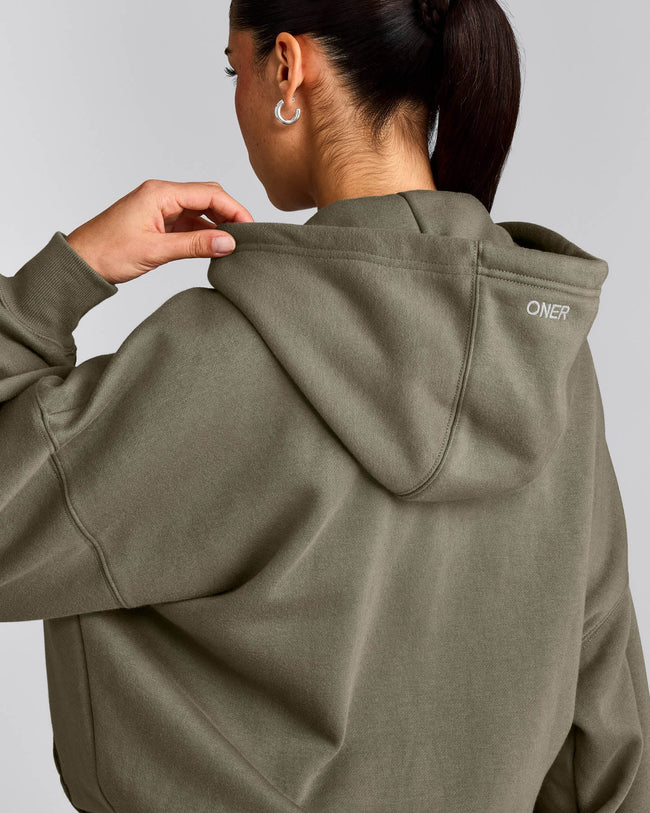Foundations All Season Zip Up Hoodie | Alpine Green