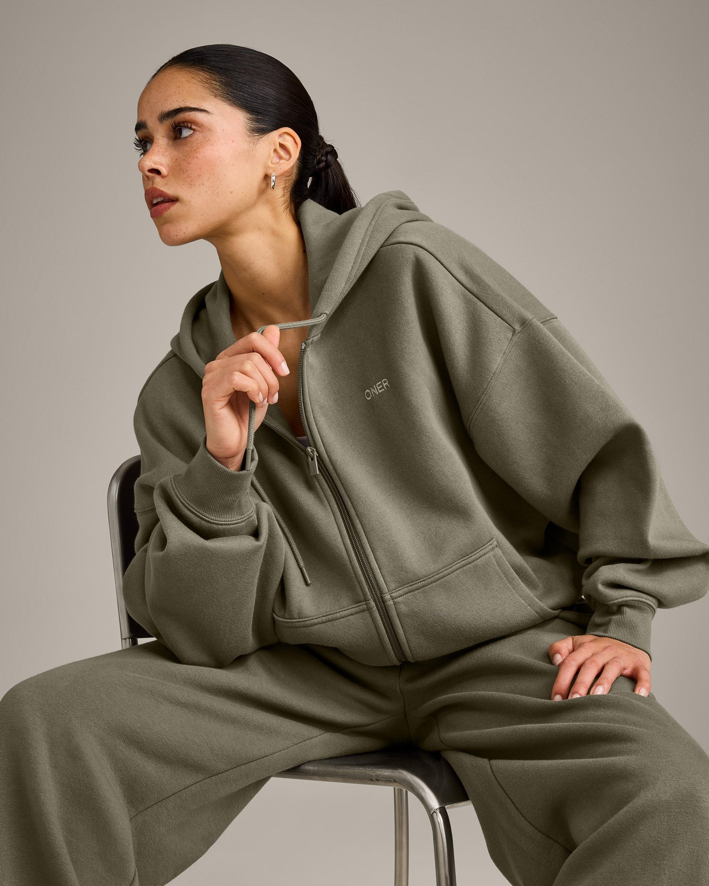 Foundations All Season Zip Up Hoodie | Alpine Green