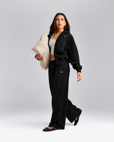 Foundations All Season Zip Up Hoodie | Black