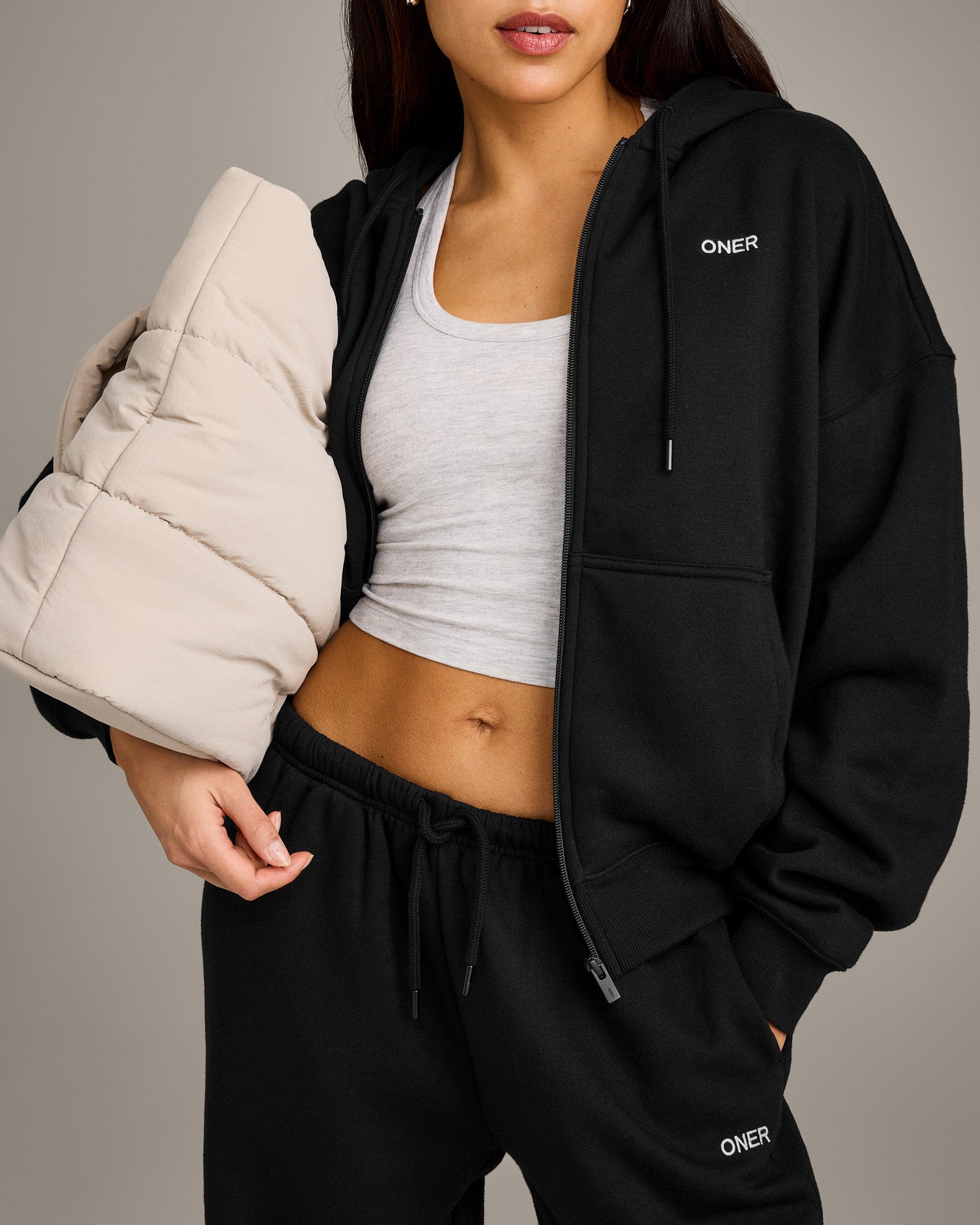 Foundations All Season Zip Up Hoodie | Black