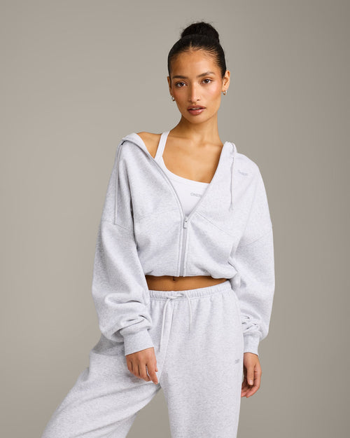 Foundations All Season Zip Up Hoodie | Gray Marl
