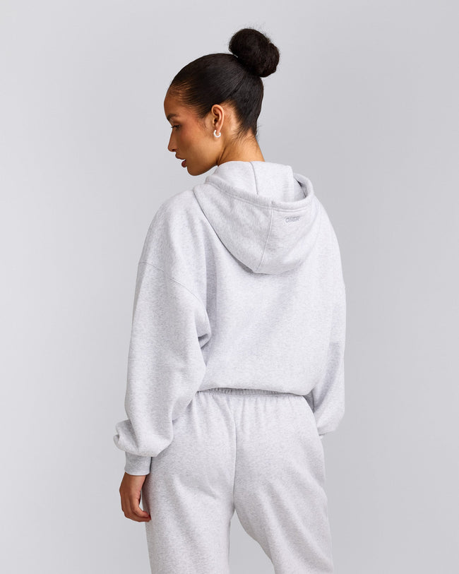 Foundations All Season Zip Up Hoodie | Gray Marl
