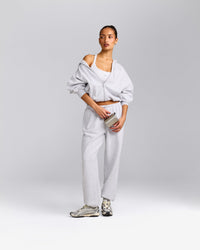 Foundations All Season Zip Up Hoodie | Gray Marl