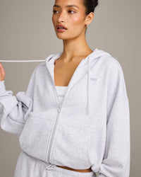 Foundations All Season Zip Up Hoodie | Gray Marl