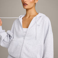Foundations All Season Zip Up Hoodie | Gray Marl