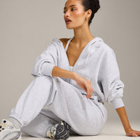 Foundations All Season Zip Up Hoodie | Gray Marl