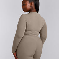 Mellow™ Motion Crew Neck Long Sleeve Mid Top | Warm Minky