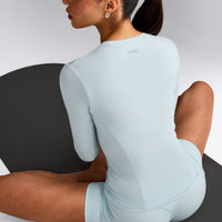 Mellow™ Motion Crew Neck Long Sleeve Top | Cloud Blue
