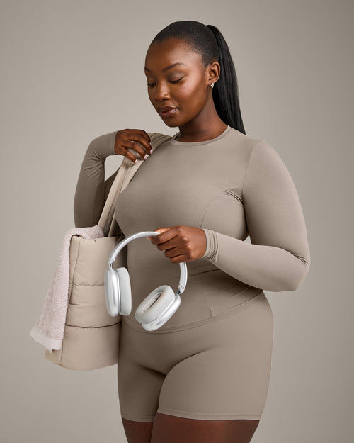 Mellow™ Motion Crew Neck Long Sleeve Top | Warm Minky