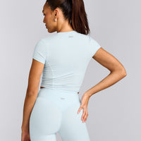 Mellow™ Motion Crew Neck Mid Top | Cloud Blue