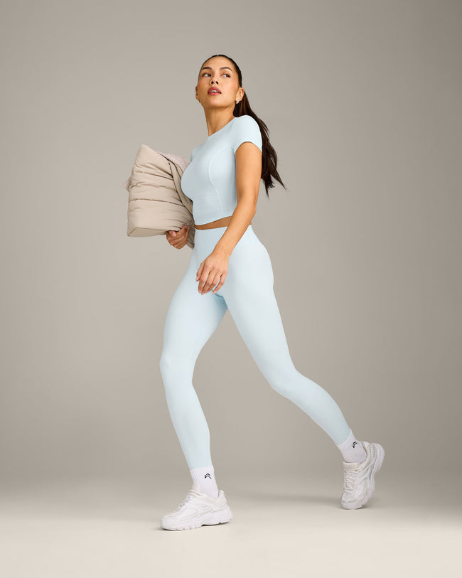 Mellow™ Motion Crew Neck Mid Top | Cloud Blue