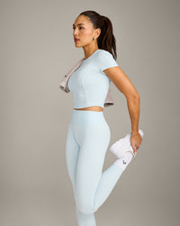 Mellow™ Motion Crew Neck Mid Top | Cloud Blue