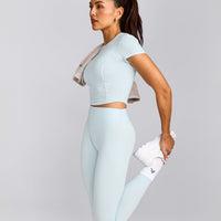 Mellow™ Motion Crew Neck Mid Top | Cloud Blue