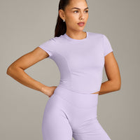 Mellow™ Motion Crew Neck Mid Top | Lavender Purple