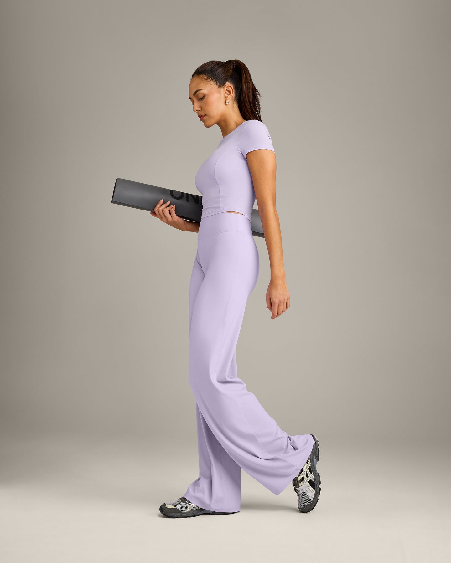 Mellow™ Motion Crew Neck Mid Top | Lavender Purple