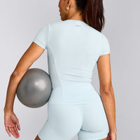 Mellow™ Motion Crew Neck Top | Cloud Blue