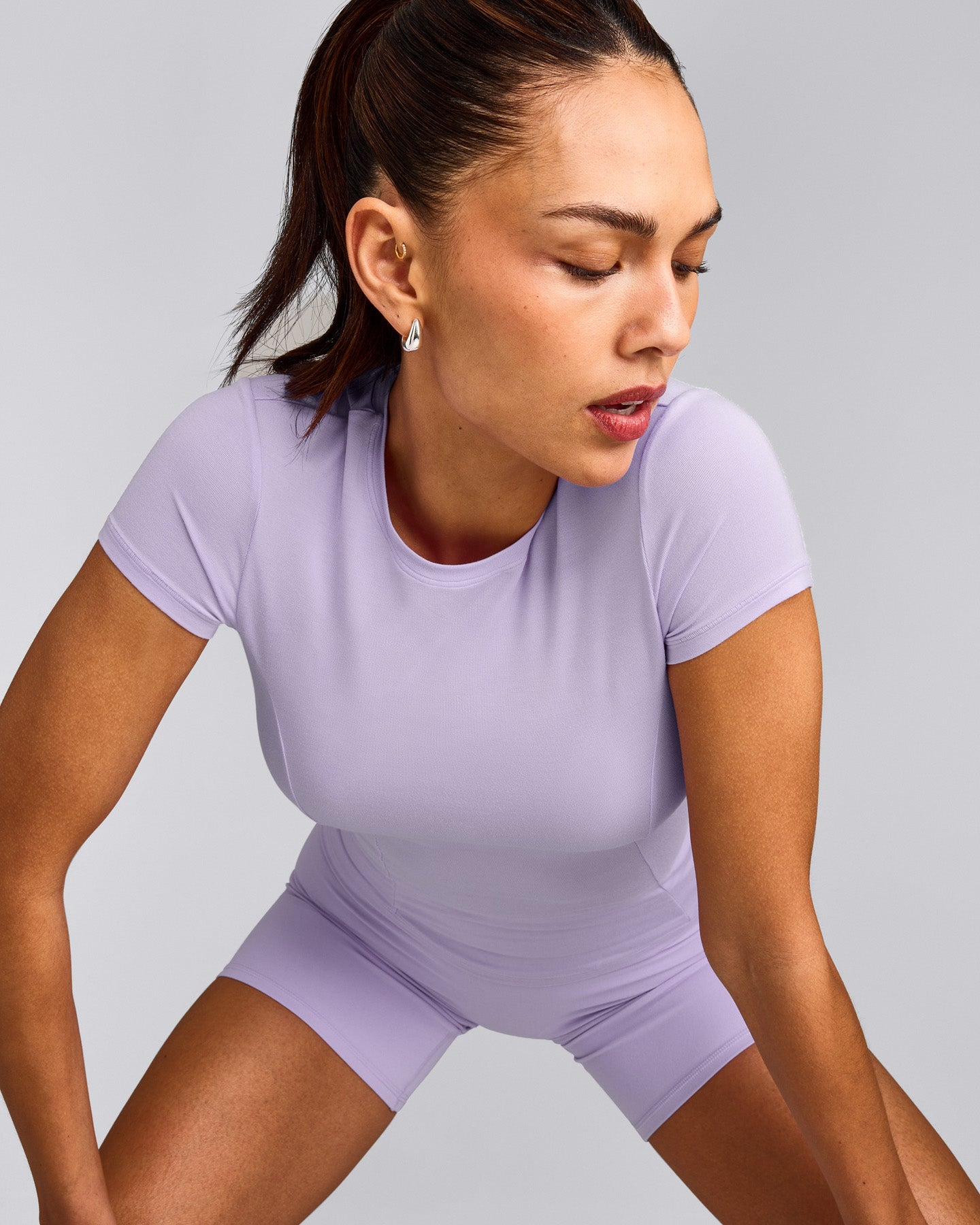 Mellow™ Motion Crew Neck Top | Lavender Purple
