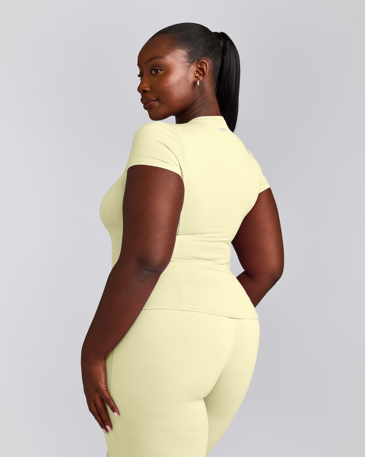Mellow™ Motion Crew Neck Top | Pastel Yellow