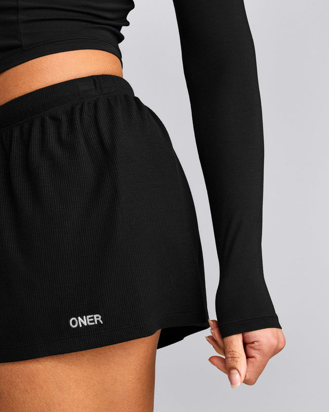 Oner At Home Night Shorts | Black