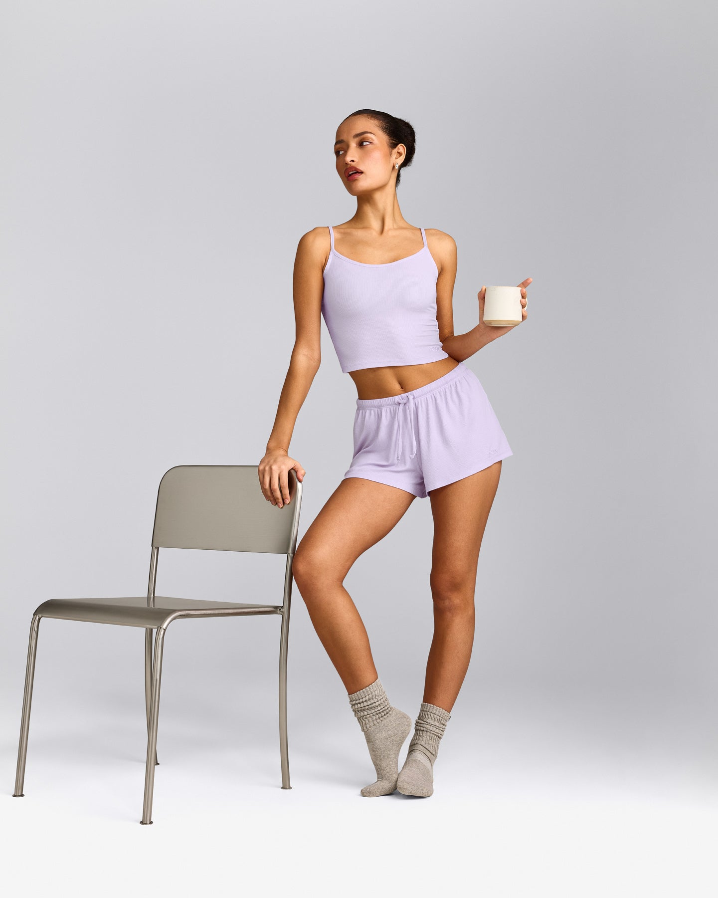 Oner At Home Night Shorts | Light Lavender Purple