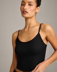 Oner At Home Night Strappy Mid Tank Top | Black