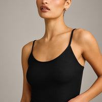 Oner At Home Night Strappy Mid Tank Top | Black