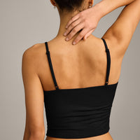 Oner At Home Night Strappy Mid Tank Top | Black