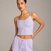 Oner At Home Night Strappy Mid Tank Top | Light Lavender Purple