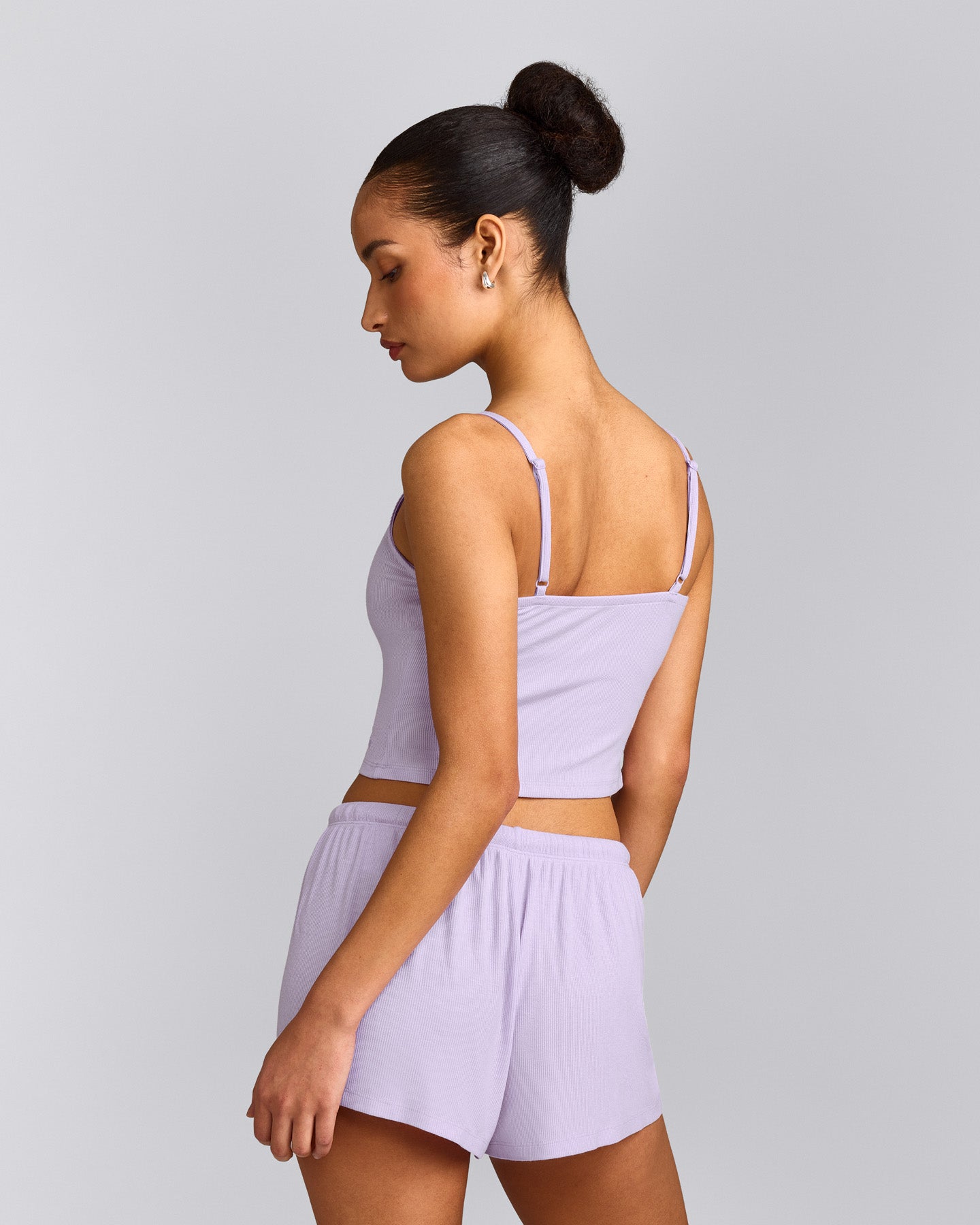 Oner At Home Night Strappy Mid Tank Top | Light Lavender Purple
