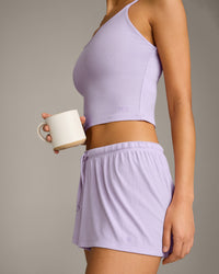 Oner At Home Night Strappy Mid Tank Top | Light Lavender Purple