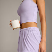 Oner At Home Night Strappy Mid Tank Top | Light Lavender Purple