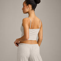 Oner At Home Night Strappy Mid Tank Top | Oat Marl