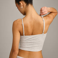 Oner At Home Night Strappy Mid Tank Top | Oat Marl