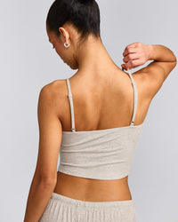 Oner At Home Night Strappy Mid Tank Top | Oat Marl