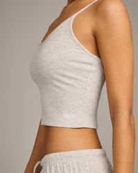Oner At Home Night Strappy Mid Tank Top | Oat Marl