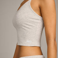 Oner At Home Night Strappy Mid Tank Top | Oat Marl