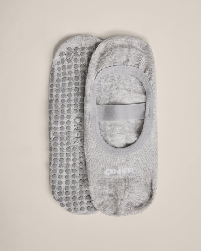 Pilates Grip Socks 1 Pack | Gray Marl