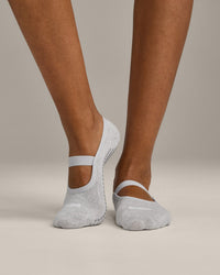 Pilates Grip Socks 1 Pack | Gray Marl
