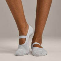 Pilates Grip Socks 1 Pack | Gray Marl