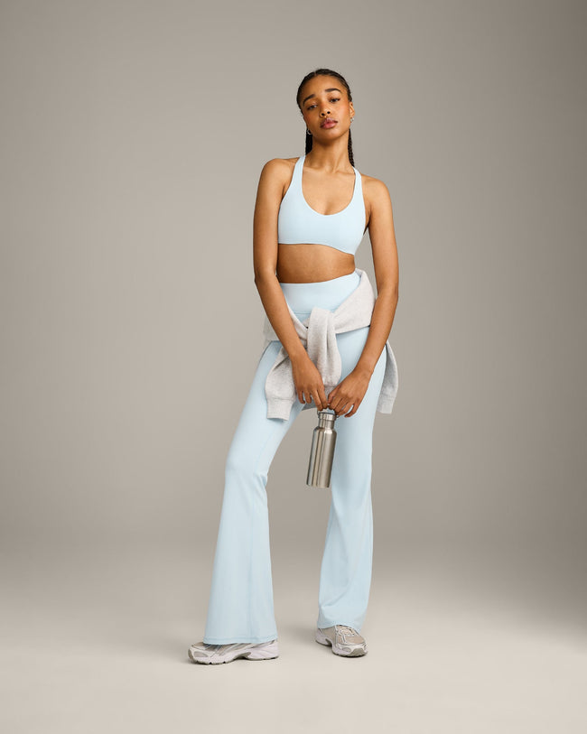 SoftMotion™ Bralette with Gray Logo | Cloud Blue